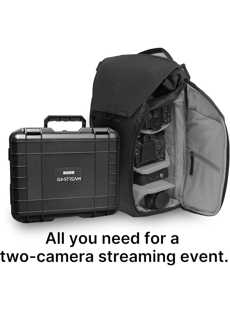 Osee GoStream Deck Kit All-in-One Pro Live Streaming Multi Camera Video Mixer Switcher, 4 HDMI & USB-C Ports with 14 Inch Monitor, Integrated DC to Type C Cable, NDI (Optional), Expandable - Image 2